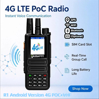 Radio bidirectionnelle GaodaPTT 4G Walkie Talkie R1, double mode, portée illimitée, radio POC Gxin + radio analogique VHF avec fonction GPS WIFI SOS