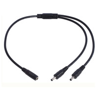 Câble d'alimentation CC en cuivre étamé Circle Interconnect DC35135 3.5x1.35mm, coudé droit, enroulé, mâle-femelle, personnalisé pour routeur et caméra