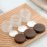 Bocaux en verre dépoli Srock 30ml/50ml/100ml/120ml avec bouchon en plastique écologique, contenants à pompe pour soins de la peau, crème contour des yeux, pour enfants