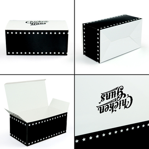 Embalaje de papel Caja de pollo frito francés Caja de hamburguesas Contenedor de alimentos Caja de sándwich popular Personalizado Impreso Grado alimenticio Blanco - Product Image 4