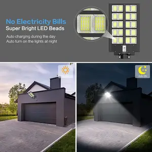 1000W Solar Power Straßen laterne Hochleistungs-LED 20W 400W 1000W Hersteller ABS All In One Street Solar Light