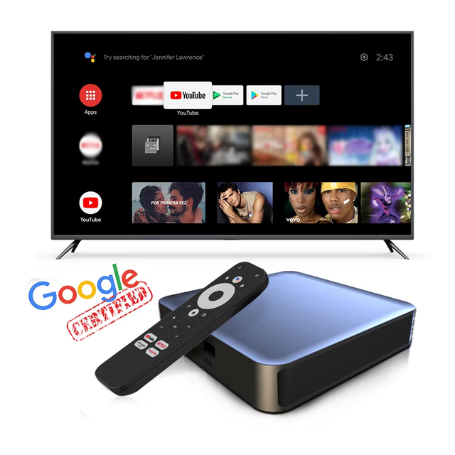 Factory Price Amlogic S905Y4  Full HD 4K Quad Core GD2 Android 14 2GB 32GB Voice Control BT Dual Band WiFi TV Box
