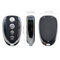 Télécommande de porte de garage DC800N DC1200N 433,92 MHz Code Rolling 4 boutons Cadre métallique Émetteur porte-clés pour ouvre-porte