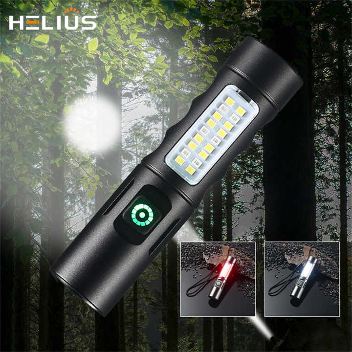 Fixed Led Flashlight Helius New Fixed Focus Mini Aluminum Alloy Long-Distance Shooting ...