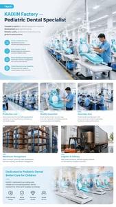 Poltrona Odontoiatrica Pediatrica Economica con Sputacchiera Integrata per Chirurgia Orale e Ortodonzia - Unità Dentale Completa per Formazione Odontoiatrica - Product Image 6