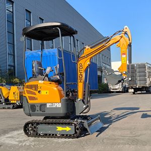 Excavadora de cadenas HIGHTOP HT15PRO de 1.5 toneladas con sistema hidráulico para maquinaria de construcción - Product Image 1