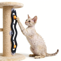 Jouet interactif amusant pour chaton à fixer au fenêtre, type ventouse intelligente, jouet de traquage pour chaton, vente chaude, prix abordable, jouet de piste pour chat mignon avec balle