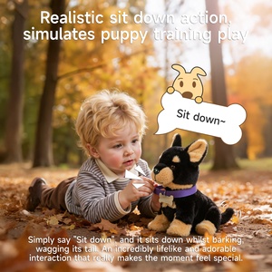 Juguetes de Peluche Inteligentes para Niños Tumama, Juguete de Peluche de Perrito que Camina con Control por Voz, Perro <span class=keywords><strong>Doberman</strong></span> Musical de Peluche, Juguete Sensorial Interactivo para Bebés - Product Image 6