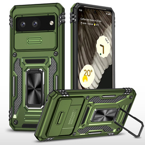 ขายส่งหน้าต่างบานเลื่อนป้องกันกล้องแหวนโลหะKickstand TPUกันกระแทกสําหรับGoogle Pixel 7 8 9 Pro - Product Image 5