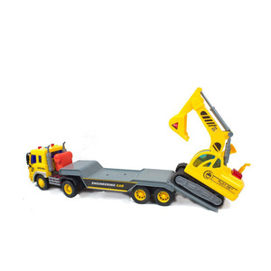 Phẳng xe vận chuyển xe tải máy xúc Máy Kéo-đẩy và đi xe tải đồ chơi, xe tải xây dựng cho trẻ mới biết đi, bé trai và bé gái - Product Image 6