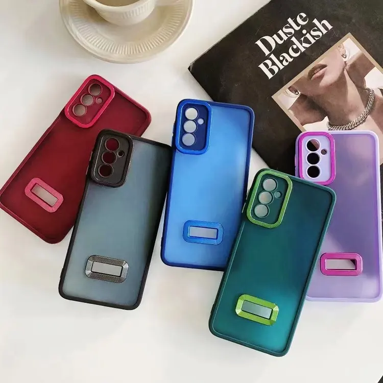Skin feel Translucent Matte Mobile Smoke Phone Cases for Samsung A14/24/34/54/Redmi10/INFINIX HOT8