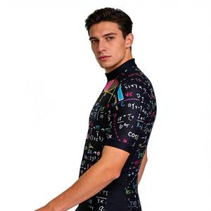 Jersey de Ciclismo de Manga Corta Transpirable con Diseño Nuevo y Estampado de Fórmulas Matemáticas, Secado Rápido, Ropa de Ciclismo para Ciclistas - Product Image 6