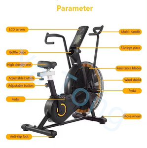 Nuova Bicicletta Commerciale Professionale per Allenamento Cardio Indoor con Resistenza ad Aria - Product Image 4