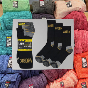 Vớ mùa đông dày dặn cho nam, chất liệu Terry ấm áp, kiểu dáng cổ cao, phong cách thường ngày, có tính năng thấm hút mồ hôi, phần cổ chân có thể tùy chỉnh. - Product Image 3