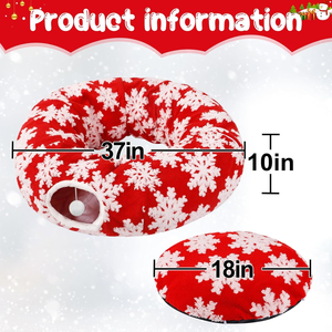 Kedi tüneli yatak, kedi tüneli noel ağacı etek, sevimli kedi geçirmez tünel yatak noel ağacı altında, Pet oyuncak hediyeler - Product Image 3