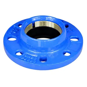 Adaptador de flange de pvc, reparador de placa, conexões de tubulação, adaptador de flange, linhas de conexão epdm + ferro fundido