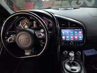 Autoradio Android pour lecteur DVD avec écran tactile IPS, navigation GPS et fonction DSP, CarPlay pour Audi R8 2007-2015
