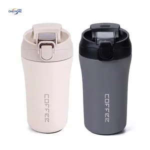 Insulated Coffee Travel Mug Spill Proof Reusable Coffee Tumbler for Keep Hot/Ice Coffee