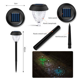 IP65 <b>Waterproof</b> Outdoor RGB Solar Lawn <b>Light</b> Garden Path Patio <b>Light</b> for Yard for Photographic Lighting - Product Image 5