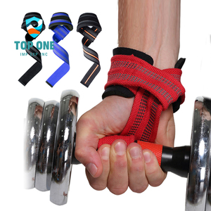 TopOne Logotipo personalizado Entrenamiento Ejercicio Fitness Levantamiento de pesas Gimnasio Muñecas Envolturas Correas de levantamiento de pesas - Product Image 1