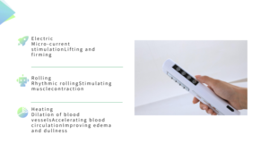 Máy massage đa năng FEIKA di động, tốc độ điều chỉnh được, sử dụng cổng USB, chất liệu ABS, bảo hành 1 năm, dùng cho mặt/cổ - Product Image 2