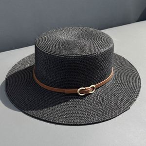 Flat Top Bowler <b>Hat</b> Wholesale Beach <b>Straw</b> Boater <b>Hat</b> for <b>Women</b> Summer <b>Straw</b> - Product Image 3