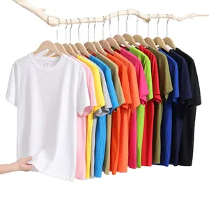 OEMBlank 일반 240 GSM 남녀공용 맞춤형 캐주얼 티셔츠 남성용 티셔츠 하이 퀄리티 긴 스테이플 면 인쇄 니트 허용