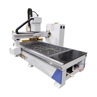Machine de travail du bois CNC 1325, routeur CNC à trois axes, changeur d'outils automatique avec table à vide