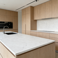 Dalles de quartzite Premium AKS-AC7000, découpées à la machine, grand format moderne, personnalisées pour comptoirs de cuisine et de salon, et lavabos