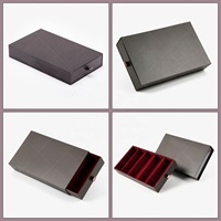Coffrets cadeaux pour demoiselles d'honneur, grande boîte cadeau rigide noire, laminage mat, emballage d'expédition recyclable, tiroir personnalisé