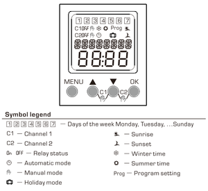 Reletek ערוץ כפול ac/dc 24-246v זמן אסטרונומי מתג זמן רב RD-TPA2 אורות הספק גבוה ממסר מגע גבוה גודל מיניאטורי - Product Image 5