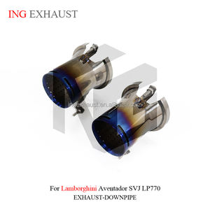 ระบบท่อไอเสียอลูมิเนียมอัลลอยด์ไทเทเนียมสำหรับรถ <span class=keywords><strong>Lamborghini</strong></span> <span class=keywords><strong>Aventador</strong></span> <span class=keywords><strong>svj</strong></span> LP770-4 6.5L <span class=keywords><strong>2018</strong></span>ชิ้น - Product Image 2