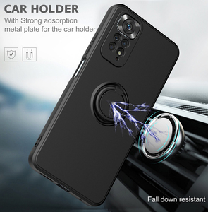 Custodia morbida per telefono con anello magnetico per auto in TPU per <span class=keywords><strong>Xiaomi</strong></span> <span class=keywords><strong>redmi</strong></span> <span class=keywords><strong>note</strong></span> <span class=keywords><strong>11</strong></span> custodia per supporto - Product Image 3