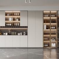 Meubles de salon modernes personnalisables : armoires de bar et de buffet avec un design peu encombrant et grande capacité