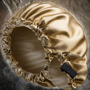 Eye <b>Mask</b> Kit Double Layer Adjustable Elastic Knit Silk Breathable Solid Color Hair Care Supplies Shower Cap - Product Image 2