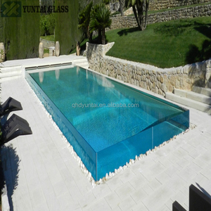 Verre feuilleté en fibre <span class=keywords><strong>de</strong></span> verre trempé 8mm 10mm 12mm pour <span class=keywords><strong>piscine</strong></span>, garde-corps en verre sans cadre, terrasse, balcon - Product Image 1