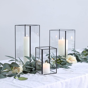 Led Candle Holder New Design Metal <strong>Lantern</strong> Led Candle <strong>Lantern</strong> <strong>Set</strong> of 3 Candle Holder for Home Decor - Product Image 1