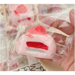 Ultra-Soft Strawberry Milk Cake Cream Explosion Squeeze Fun Realistic Cake <b>Slime</b> Texture Stress Relief <b>Toy</b> - Product Image 3