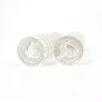Bouteille de parfum en verre cylindrique transparente vide personnalisée de 30ml emballage cosmétique joint de goulot d'étranglement Botal Parfum avec bouchon de pompe de pulvérisation