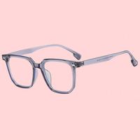 Lunettes de lecture tendance à monture carrée large avec rivets, couleur bonbon, sans correction, anti-lumière bleue, unisexe