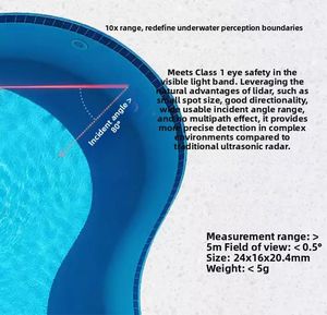 Détecteur infrarouge LiDAR miniature sous-marin à point unique Benewake TF-UW500 pour la mesure de distance des robots - Product Image 5
