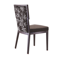 Chaises de banquet modernes et élégantes en gros, mobilier de salle à manger de style simple, chaise de restaurant rembourrée à dossier haut