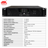 Amplificateur de classe D 2 canaux JSL, amplificateur audio professionnel, montage en rack pour système PA, sonorisation live, équipement DJ, système sonore
