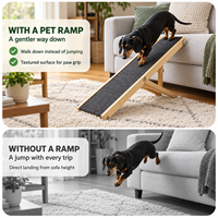 Escaliers pour chiens personnalisés pour petits chiens, marches en bois pour animaux de compagnie, rampe pour lit et canapé, échelle d'escalade pour chiots d'intérieur, fabrication OEM