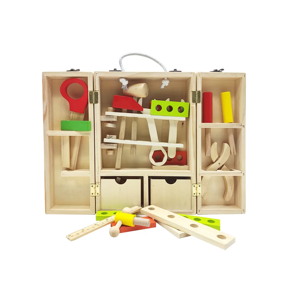 Elsas science kits for kids diy craft kit creative arts educational toys Montessori DIY Wooden Toolbox Toy