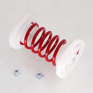 Molla a spirale rossa per pavimento fitness 5*50*110 di alta qualità - Durevole e con buona elasticità - Molla per ginnastica nera - Product Image 3