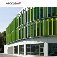 Bâtiment brise-soleil extérieur persiennes fixes volets horizontaux motorisés en aluminium pour fenêtre