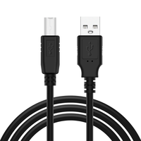 Kabel Printer Scanner USB 2.0 Kecepatan Tinggi Tipe A/B, Konektor Pria Tipe A ke Pria Tipe B