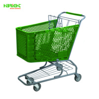 Cesta Plástica de Grande Capacidade com Logotipo Personalizado Disponível, Base Metálica Reforçada para Lojas de Varejo e Supermercados