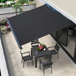 Porte d'entrée Auvent Patio Auvent RétractableMachine WindowMetal Manuel Food Truck Terrasse Couverture Auvent Jardin - Product Image 1